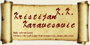 Kristijan Karavesović vizit kartica